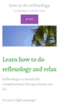 Mobile Screenshot of how-to-do-reflexology.com