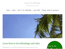 Tablet Screenshot of how-to-do-reflexology.com
